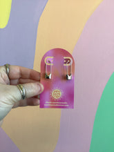 Load image into Gallery viewer, Copper Plated Safety Pin Earrings