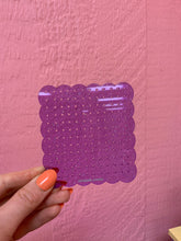 Load image into Gallery viewer, Shimmer purple travel earring holder