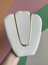 Load image into Gallery viewer, Flat Titanium Chain With Solitaire Gem