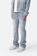 Load image into Gallery viewer, B575 Western Crosshatch Flare Denim - Blue