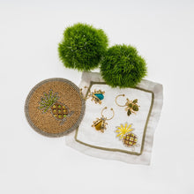 Load image into Gallery viewer, Bedazzled bee wine charms