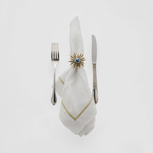 Load image into Gallery viewer, Starburst napkin rings, lapis, set of two