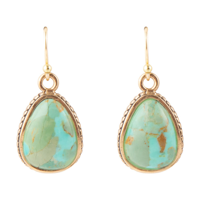 Teardrop Turquoise Drop Earrings