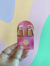 Load image into Gallery viewer, Titanium Textured Hoops