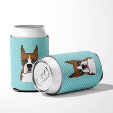Load image into Gallery viewer, Checkerboard Blue Boxer Can or Bottle Hugger BB1161CC