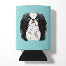 Load image into Gallery viewer, Checkerboard Blue Japanese Chin Can or Bottle Hugger BB1168CC