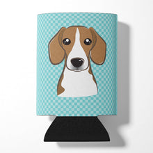 Load image into Gallery viewer, Checkerboard Blue Beagle Can or Bottle Hugger BB1177CC