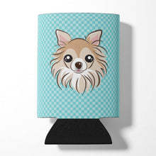 Load image into Gallery viewer, Checkerboard Blue Chihuahua Can or Bottle Hugger BB1189CC