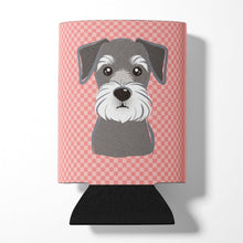 Load image into Gallery viewer, Checkerboard Pink Schnauzer Can or Bottle Hugger BB1206CC