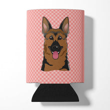 Load image into Gallery viewer, Checkerboard Pink German Shepherd Can or Bottle Hugger BB1211CC
