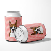 Load image into Gallery viewer, Checkerboard Pink Boxer Can or Bottle Hugger BB1223CC