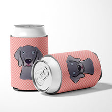 Load image into Gallery viewer, Checkerboard Blue Weimaraner Can or Bottle Hugger BB1231CC