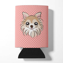 Load image into Gallery viewer, Checkerboard Pink Chihuahua Can or Bottle Hugger BB1251CC