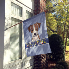 Load image into Gallery viewer, Jack Russell Terrier Welcome Flag Canvas House Size BB1388CHF