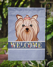 Load image into Gallery viewer, Yorkie Yorkshire Terrier Welcome Garden Flag – Decorative Outdoor Yard Flag BB1390GF