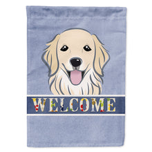 Load image into Gallery viewer, Golden Retriever Welcome Flag Canvas House Size BB1391CHF
