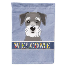 Load image into Gallery viewer, Schnauzer Welcome Flag Canvas House Size BB1392CHF
