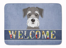 Load image into Gallery viewer, Schnauzer Welcome Machine Washable Memory Foam Mat BB1392RUG