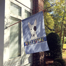 Load image into Gallery viewer, Bull Terrier Welcome Flag Canvas House Size BB1395CHF
