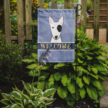 Load image into Gallery viewer, Bull Terrier Welcome Garden Flag – Decorative Outdoor Yard Flag BB1395GF