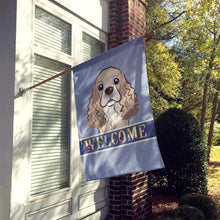 Load image into Gallery viewer, Cocker Spaniel Welcome Flag Canvas House Size BB1402CHF