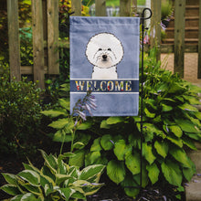 Load image into Gallery viewer, Bichon Frise Welcome Garden Flag – Decorative Outdoor Yard Flag BB1403GF