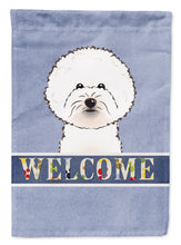 Load image into Gallery viewer, Bichon Frise Welcome Garden Flag – Decorative Outdoor Yard Flag BB1403GF