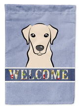 Load image into Gallery viewer, Yellow Labrador Welcome Garden Flag – Decorative Outdoor Yard Flag BB1408GF