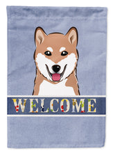 Load image into Gallery viewer, Shiba Inu Welcome Garden Flag – Decorative Outdoor Yard Flag BB1411GF