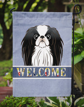 Load image into Gallery viewer, Japanese Chin Welcome Garden Flag – Decorative Outdoor Yard Flag BB1416GF