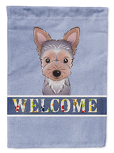 Load image into Gallery viewer, Yorkie Puppy Welcome Garden Flag – Decorative Outdoor Yard Flag BB1418GF