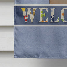 Load image into Gallery viewer, Wirehaired Dachshund Welcome Flag Canvas House Size BB1419CHF