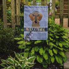 Load image into Gallery viewer, Wirehaired Dachshund Welcome Garden Flag – Decorative Outdoor Yard Flag BB1419GF