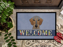Load image into Gallery viewer, Wirehaired Dachshund Welcome Doormat - 24x36 Decorative Floor Mat – Indoor/Outdoor Rug with Artistic Flair BB1419JMAT