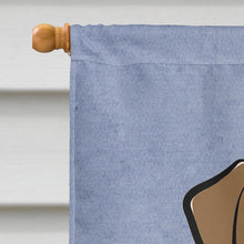 Load image into Gallery viewer, Chocolate Labrador Welcome Flag Canvas House Size BB1420CHF