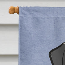 Load image into Gallery viewer, Black Labrador Welcome Flag Canvas House Size BB1421CHF