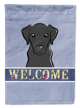 Load image into Gallery viewer, Black Labrador Welcome Garden Flag – Decorative Outdoor Yard Flag BB1421GF