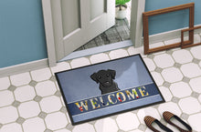 Load image into Gallery viewer, Black Labrador Welcome Doormat - 24x36 Decorative Floor Mat – Indoor/Outdoor Rug with Artistic Flair BB1421JMAT