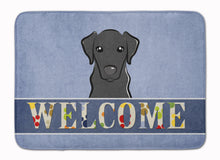 Load image into Gallery viewer, Black Labrador Welcome Machine Washable Memory Foam Mat BB1421RUG