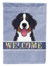 Load image into Gallery viewer, Bernese Mountain Dog Welcome Garden Flag – Decorative Outdoor Yard Flag BB1423GF