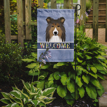 Load image into Gallery viewer, Sheltie Welcome Garden Flag – Decorative Outdoor Yard Flag BB1428GF