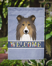 Load image into Gallery viewer, Sheltie Welcome Garden Flag – Decorative Outdoor Yard Flag BB1428GF