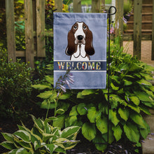 Load image into Gallery viewer, Basset Hound Welcome Garden Flag – Decorative Outdoor Yard Flag BB1429GF