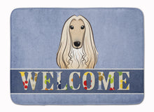 Load image into Gallery viewer, Afghan Hound Welcome Machine Washable Memory Foam Mat BB1430RUG