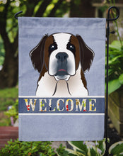 Load image into Gallery viewer, Saint Bernard Welcome Garden Flag – Decorative Outdoor Yard Flag BB1432GF