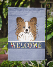 Load image into Gallery viewer, Papillon Welcome Garden Flag – Decorative Outdoor Yard Flag BB1434GF