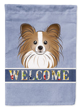 Load image into Gallery viewer, Papillon Welcome Garden Flag – Decorative Outdoor Yard Flag BB1434GF