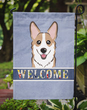 Load image into Gallery viewer, Sable Corgi Welcome Garden Flag – Decorative Outdoor Yard Flag BB1439GF