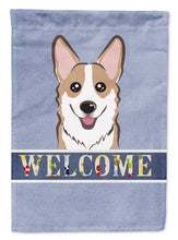 Load image into Gallery viewer, Sable Corgi Welcome Garden Flag – Decorative Outdoor Yard Flag BB1439GF