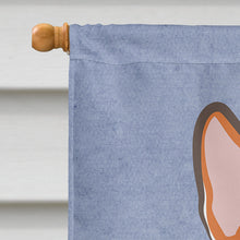 Load image into Gallery viewer, Red Corgi Welcome Flag Canvas House Size BB1440CHF